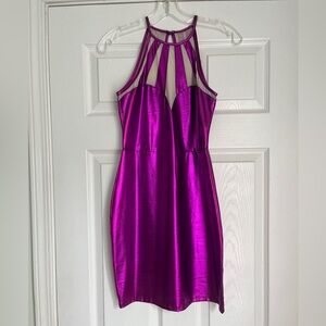 Metallic Magenta Dress